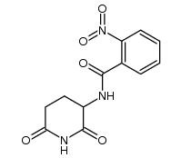 3-(2-nitro-benzoylamino)-piperidine-2,6-dione结构式