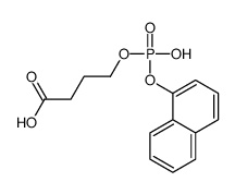 4-[hydroxy(naphthalen-1-yloxy)phosphoryl]oxybutanoic acid结构式