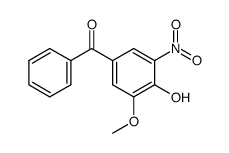 (4-hydroxy-3-methoxy-5-nitrophenyl)(phenyl)methanone Structure