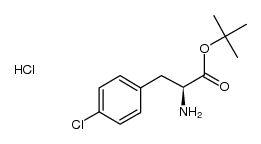 p-Chloro-L-phenylalanine t-butyl ester hydrochloride结构式