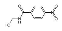 4-nitro-N-(hydroxymethyl)benzamide Structure