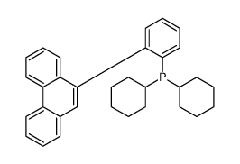 dicyclohexyl-(2-phenanthren-9-ylphenyl)phosphane结构式