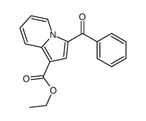 ethyl 3-benzoylindolizine-1-carboxylate结构式