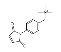 [4-(2,5-dioxopyrrol-1-yl)phenyl]methyl-trimethylazanium结构式
