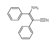 3-amino-2,3-diphenyl-prop-2-enenitrile Structure