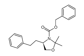 benzyl (R)-2,2-dimethyl-4-phenethyloxazolidine-3-carboxylate Structure