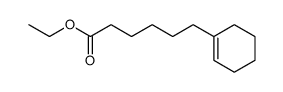 6-cyclohex-1-enyl-hexanoic acid ethyl ester Structure