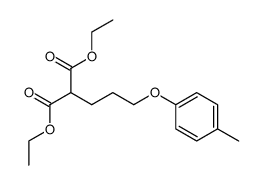 diethyl 2-(3-(p-tolyloxy)propyl)malonate Structure
