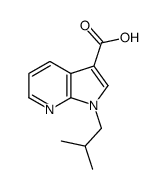 1-Isobutyl-1H-pyrrolo[2,3-b]pyridine-3-carboxylic acid Structure