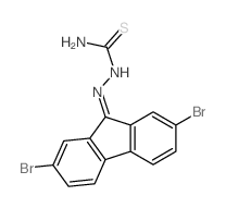 2,7-Dibromofluoren-9-one thiosemicarbazone structure