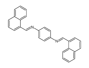 1-naphthalen-1-yl-N-[4-(naphthalen-1-ylmethylideneamino)phenyl]methanimine结构式