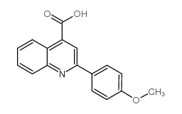 2-(4-methoxy-phenyl)-quinoline-4-carboxylic acid structure