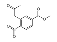 methyl 3-(2-oxopropyl)-4-nitrobenzoate结构式