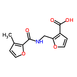 2-{[(3-Methyl-2-furoyl)amino]methyl}-3-furoic acid Structure