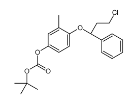 tert-butyl [4-[(1R)-3-chloro-1-phenylpropoxy]-3-methylphenyl] carbonate结构式