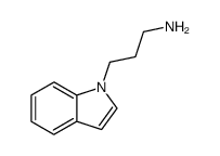 3-(1H-indol-1-yl)propan-1-amine结构式