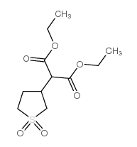 Propanedioic acid,2-(tetrahydro-1,1-dioxido-3-thienyl)-, 1,3-diethyl ester Structure