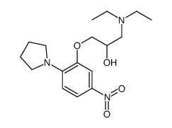 1-(diethylamino)-3-(5-nitro-2-pyrrolidin-1-ylphenoxy)propan-2-ol结构式