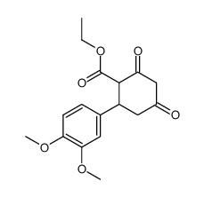 ethyl 2-(3,4-dimethoxyphenyl)-4,6-dioxocyclohexane-1-carboxylate Structure