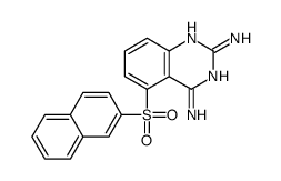 5-naphthalen-2-ylsulfonylquinazoline-2,4-diamine Structure