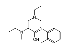 N-(2,6-dimethylphenyl)-2,3-bis[ethyl(methyl)amino]propanamide Structure