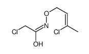 2-Chloro-N-((3-chloro-2-butenyl)oxy)acetamide结构式