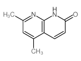 5,7-二甲基-1,8-萘啶-2-醇结构式