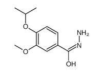 Benzoic acid, 3-methoxy-4-(1-methylethoxy)-, hydrazide (9CI) Structure