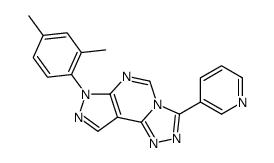 7-(2,4-dimethylphenyl)-3-(pyridin-3-yl)-7H-pyrazolo[4,3-e][1,2,4]triazolo[4,3-c]pyrimidine结构式