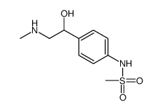 N-[4-[1-hydroxy-2-(methylamino)ethyl]phenyl]methanesulfonamide结构式