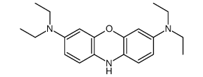 3-N,3-N,7-N,7-N-tetraethyl-10H-phenoxazine-3,7-diamine结构式