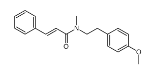 N-methyl-N-(4-methoxy-phenethyl)-trans-cinnamamide结构式