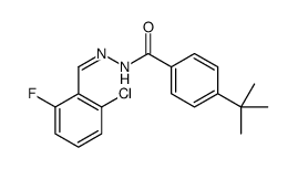4-tert-butyl-N-[(E)-(2-chloro-6-fluorophenyl)methylideneamino]benzamide结构式