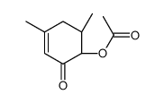 [(1S,6R)-4,6-dimethyl-2-oxocyclohex-3-en-1-yl] acetate结构式