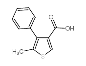 5-甲基-4-苯基噻吩-3-羧酸结构式