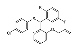 3-allyloxy-2-[[(4-chlorophenyl)thio]-(2,5-difluorophenyl)methyl]pyridine结构式
