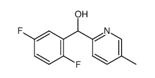 2-[(2,5-Difluorophenyl)-hydroxymethyl]-5-methylpyridine Structure