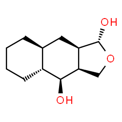 Naphtho[2,3-c]furan-1,4-diol, dodecahydro-, (1R,3aS,4S,4aR,8aS,9aR)-rel- (9CI)结构式