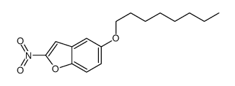 2-nitro-5-octoxy-1-benzofuran结构式