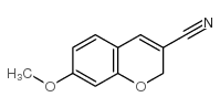 7-甲氧基-2H-苯并吡喃-3-腈结构式