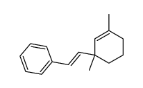 trans-1.3-Dimethyl-3-(2-phenylaethenyl)cyclohexen结构式