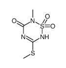 2-methyl-5-methylsulfanyl-1,1-dioxo-4H-1,2,4,6-thiatriazin-3-one Structure