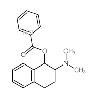 dl-cis-2-Dimethylamino-1,2,3,4-tetrahydro-1-naphthol benzoate hydrochloride结构式