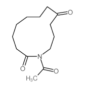 1-acetyl-1-azacyclododecane-2,9-dione Structure