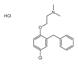 2-(2-benzyl-4-chlorophenoxy)ethyl-dimethylazanium,chloride Structure
