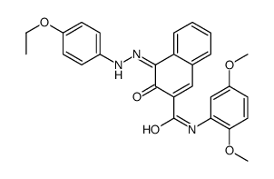 N-(2,5-Dimethoxyphenyl)-4-[(4-ethoxyphenyl)azo]-3-hydroxy-2-naphthalenecarboxamide Structure