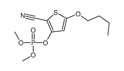 (5-butoxy-2-cyanothiophen-3-yl) dimethyl phosphate结构式