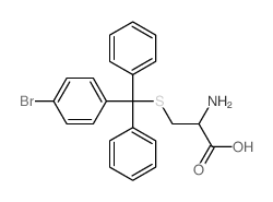 L-Cysteine, S-[ (4-bromophenyl)diphenylmethyl]-结构式