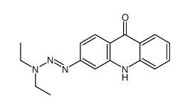 3-(diethylaminodiazenyl)-10H-acridin-9-one结构式