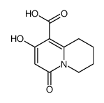 2-hydroxy-4-oxo-6,7,8,9-tetrahydroquinolizine-1-carboxylic acid Structure